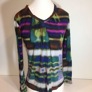 🔴VERA WANG women’s long sleeve multi color XS